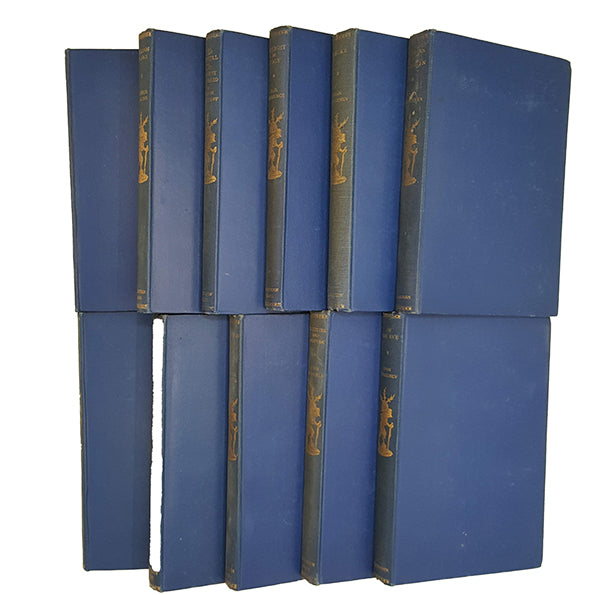 The Traveller's Library Collection - Heinemann, 1928 (11 Blue &amp; Gold Books)