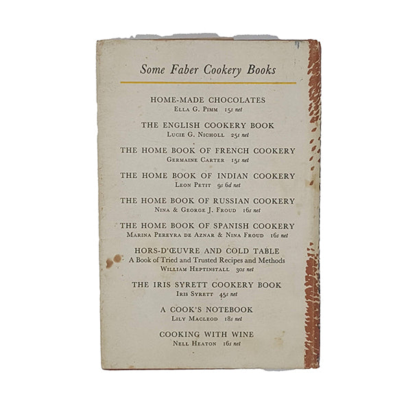 Home-made Cakes and Biscuits by George and Cecilia Scurfield - Faber 1963