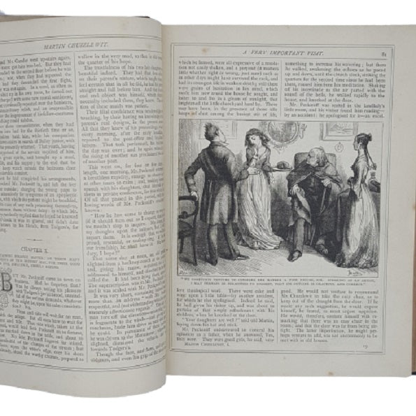 Charles Dickens&#39; Martin Chuzzlewit and Oliver Twist - Chapman and Hall