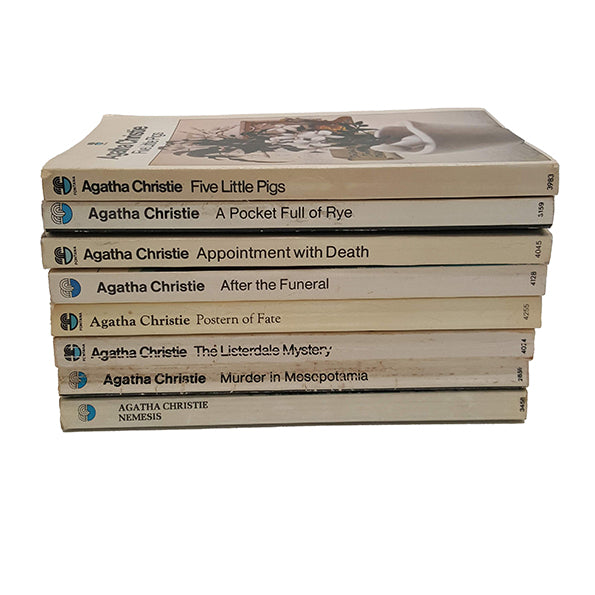 Agatha Christie Vintage Paperback Collection - Fontana, c.1970 (8 Books)