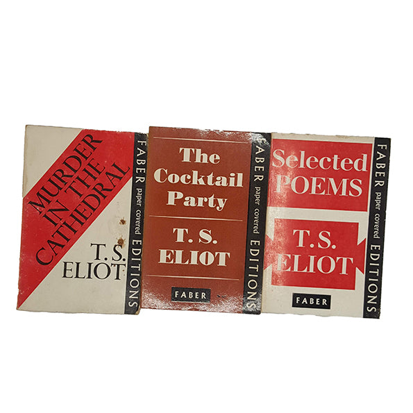 T. S. Eliot Faber and Faber 3 Book Collection, 1935-58