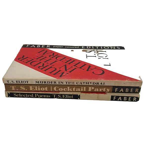 T. S. Eliot Faber and Faber 3 Book Collection, 1935-58