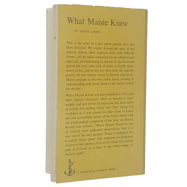 Henry James' What Maisie Knew - Anchor Books 1954