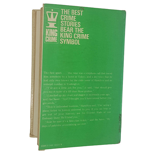 The Saint in Pursuit by Leslie Charteris - Hodder &amp; Stoughton 1971