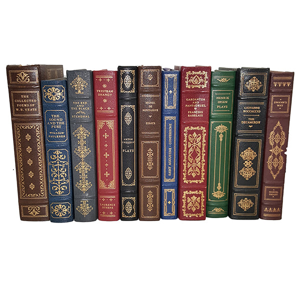 16" Tooled Leather Colourful Classics Collection - 11 Books