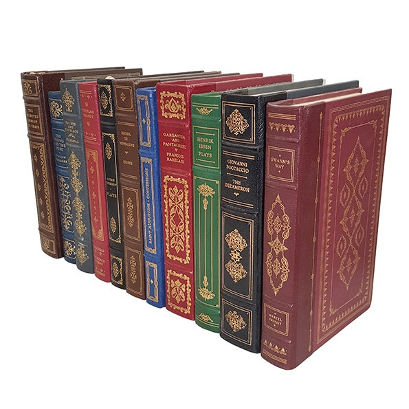 16" Tooled Leather Colourful Classics Collection - 11 Books
