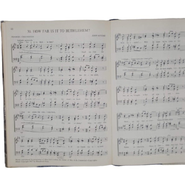 The Second Treasury of Christmas Music edited by W. L. Reed - Blandford 1967