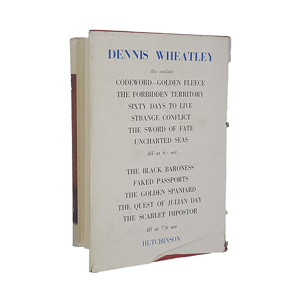The Haunting of Toby Jugg by Dennis Wheatley - Hutchinson 1951