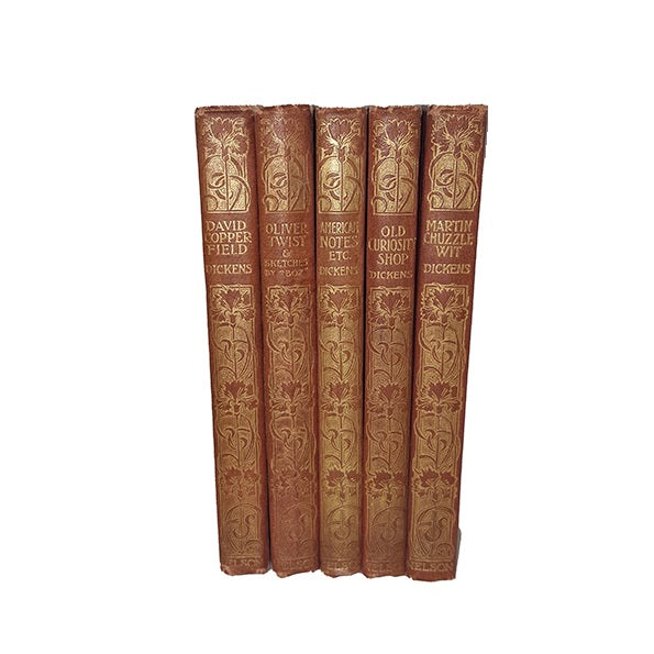 Charles Dickens 6 Vintage Pocket Books - Thomas Nelson, 1899-1903