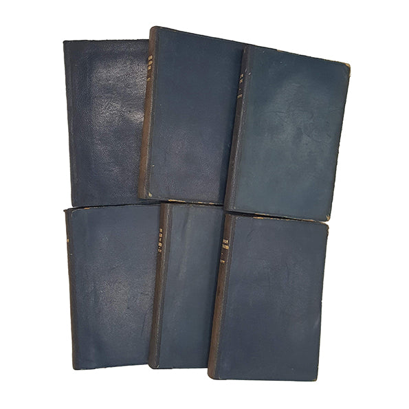 Sir Walter Scott Collected Works, 1901 (6 Black Leather Books)