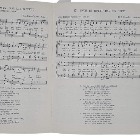 The Treasury of Christmas Music edited by W. L. Reed - Blandford Press 1966