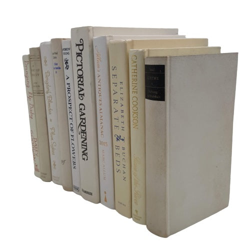 Books by the Foot: Vintage White and Cream