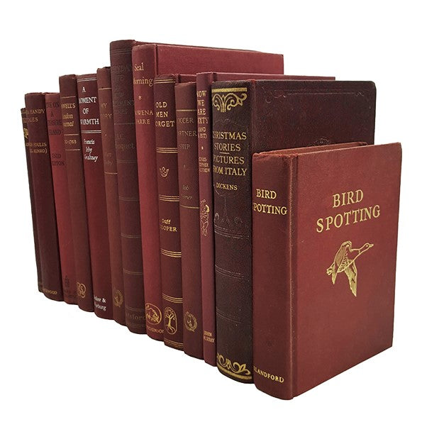 Books by the Foot: Vintage Burgundy