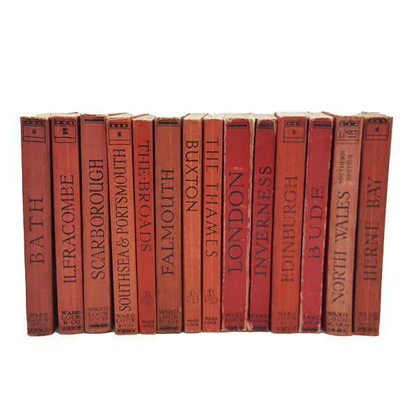 Books by the Foot: Vintage Ward Red Guides - Country House Library