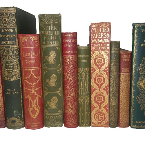 BOOKS BY THE FOOT: Red, Green and Gold Collection