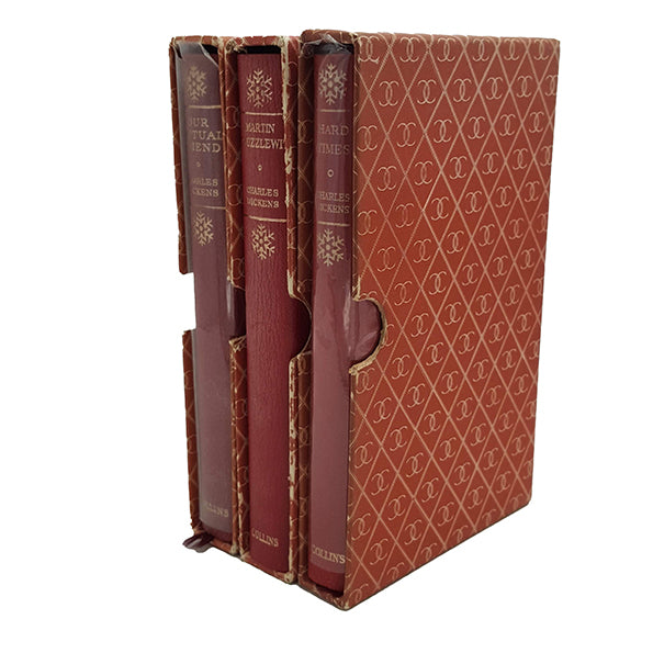 Charles Dickens 3 Books in Cardboard Slipcases - Collins, 1968 (Red)