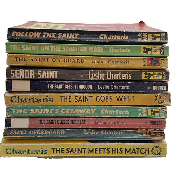Leslie Charteris' The Saint (10 Book Collection) Pan Books, 1950s