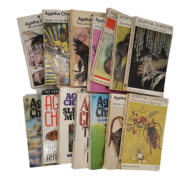 Agatha Christie Vintage 18-Book Collection - Fontana, c.1970