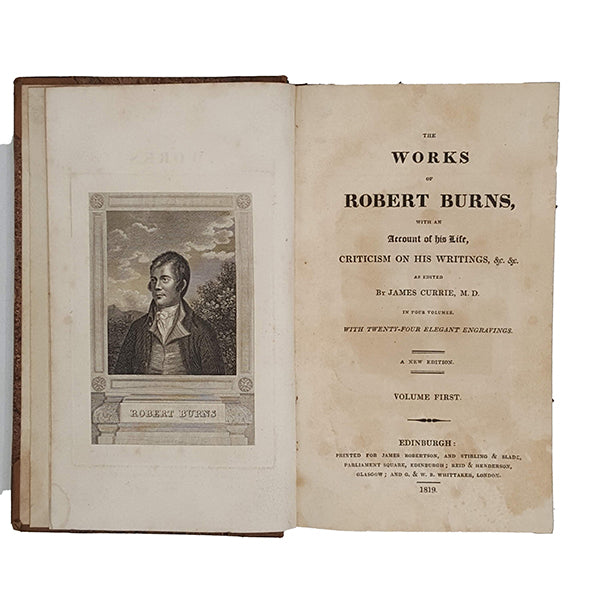 The Works of Robert Burns in 4 Volumes - James Robertson, 1819