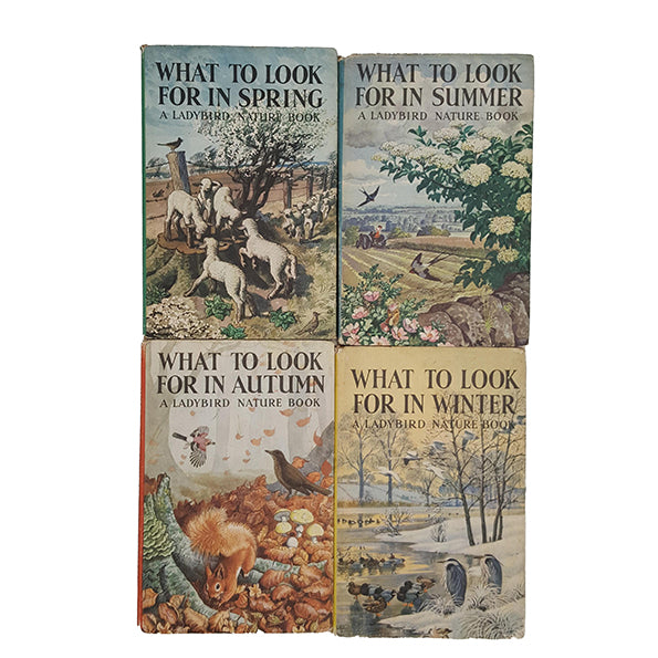 What To Look For Through The Seasons c.1960 - Ladybird Series 536 (4 Books)
