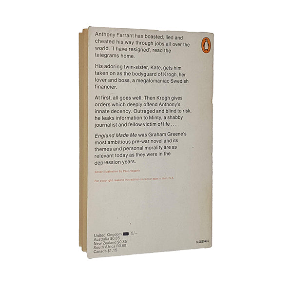 Graham Greene’s England Made Me - Penguin 1970