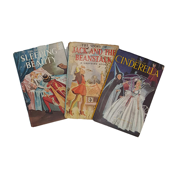 Cinderella, Sleeping Beauty, Jack and the Beanstalk - Ladybird, c.1940s (3 Books)