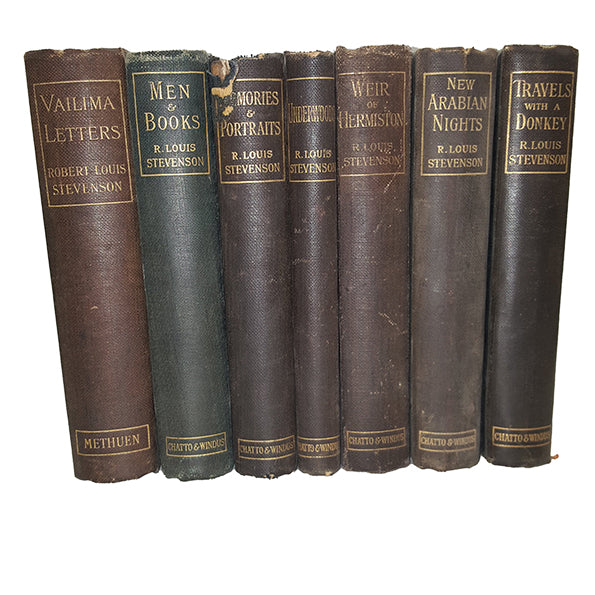 R. L. Stevenson Collected Works New Arabian Nights etc. - Chatto &amp; Windus, 1892-1902 (6 books)