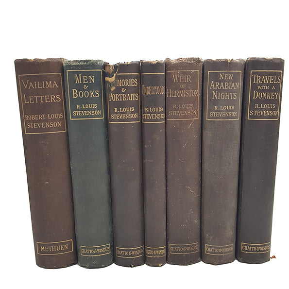 R. L. Stevenson Collected Works New Arabian Nights etc. - Chatto &amp; Windus, 1892-1902 (6 books)
