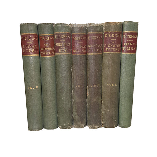 Charles Dickens' Collected Works - Chapman and Hall, c.1880 (7 Books)