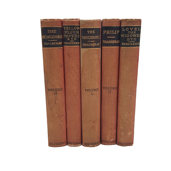 W. M. Thackeray Collected Works - Smith, Elder &amp; Co., 1886 (5 Books)