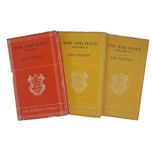 Leo Tolstoy’s War and Peace in three volumes - Oxford, 1944