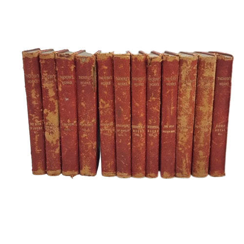 W. M. Thackeray Collected Works - Smith, Elder &amp; Co., 1886-7 ( 22 Leather Books)