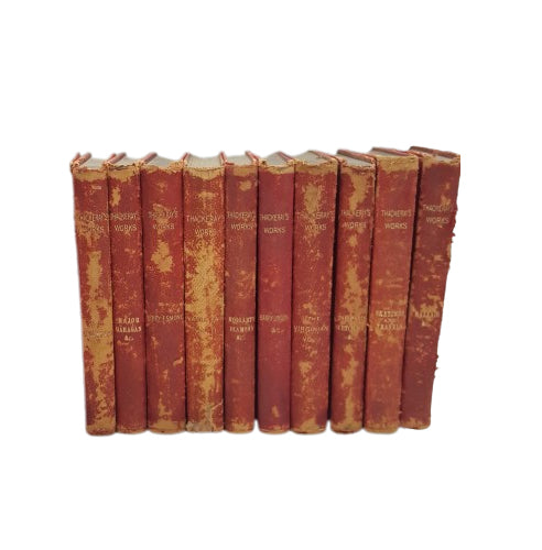 W. M. Thackeray Collected Works - Smith, Elder &amp; Co., 1886-7 ( 22 Leather Books)