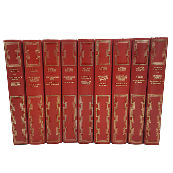 Agatha Christie Collected Works c.1970 (9 Red Books)