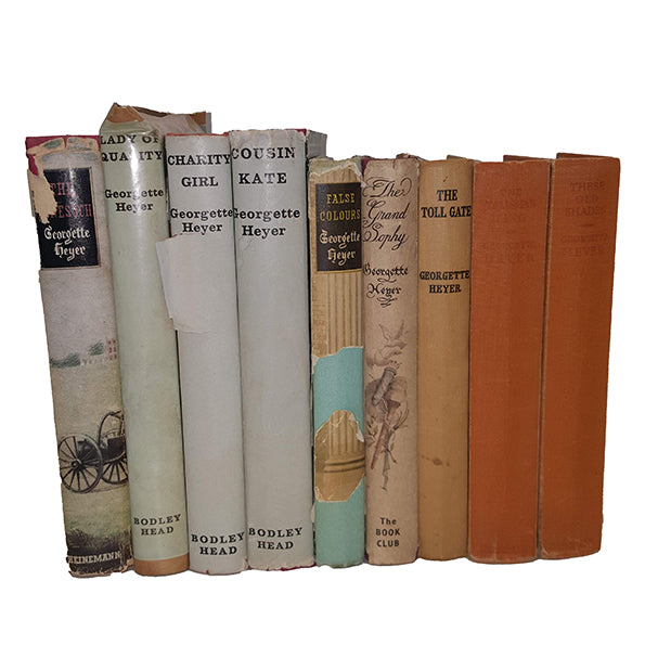 Georgette Heyer - 9 Vintage Books including 1st Editions, 1950-78