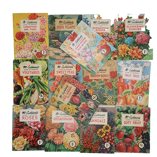 Mr Cuthberts Guide To Growing Flowers Collection - Cassell, 1950s (14 Books)