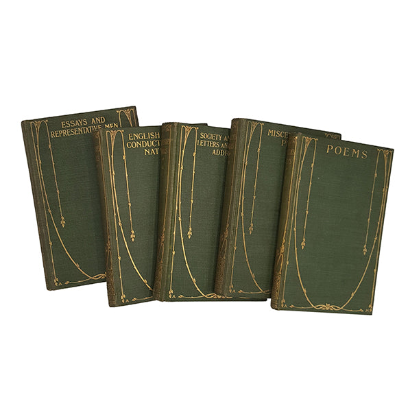 Emerson's Works Voumes I-V  - Bell, 1905