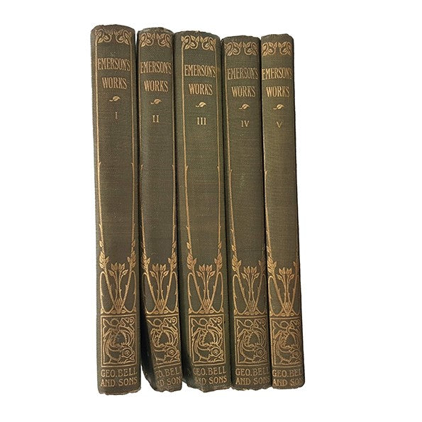 Emerson's Works Voumes I-V  - Bell, 1905