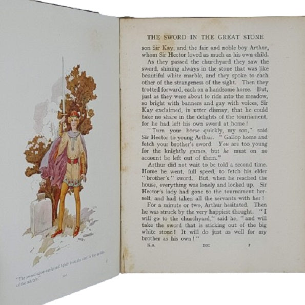 Stories of King Arthur retold by Blanche Winder - Ward Lock 1929