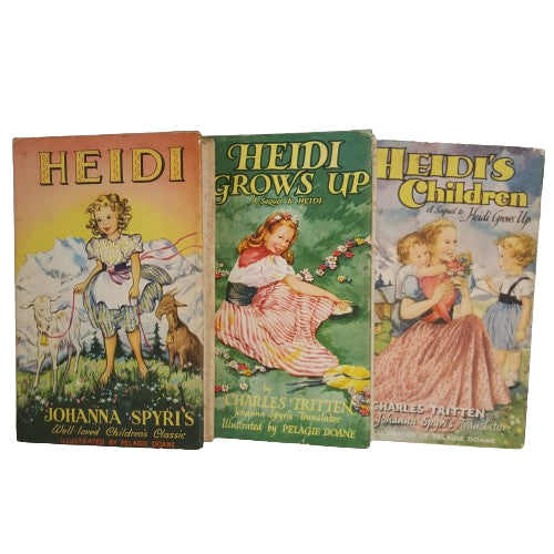 Charles Tritten's Heidi; Heidi Grows Up &amp; Heidi's Children (3 Books)