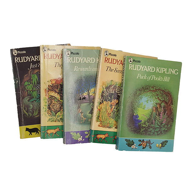 Rudyard Kipling Collected Works in Slipcase - Piccolo, 1956 (5 Books)