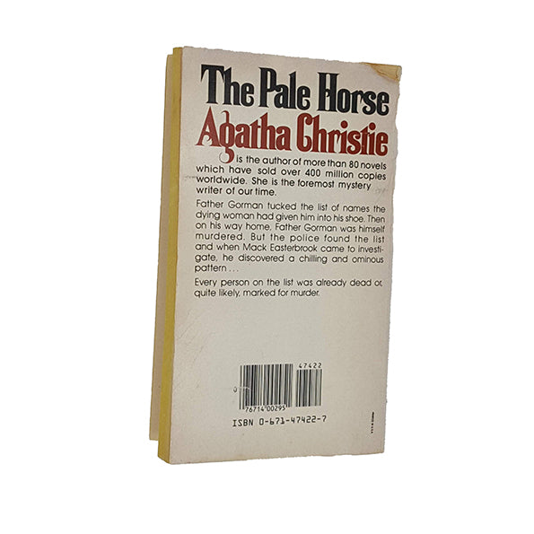 Agatha Christie’s The Pale Horse - Pocket Books New York 1963