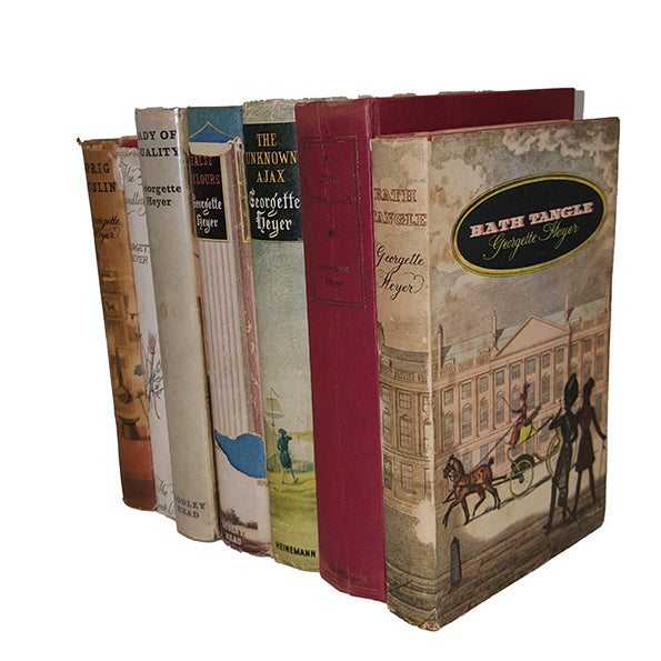 Georgette Heyer 7 Vintage Books, 1950s-70s