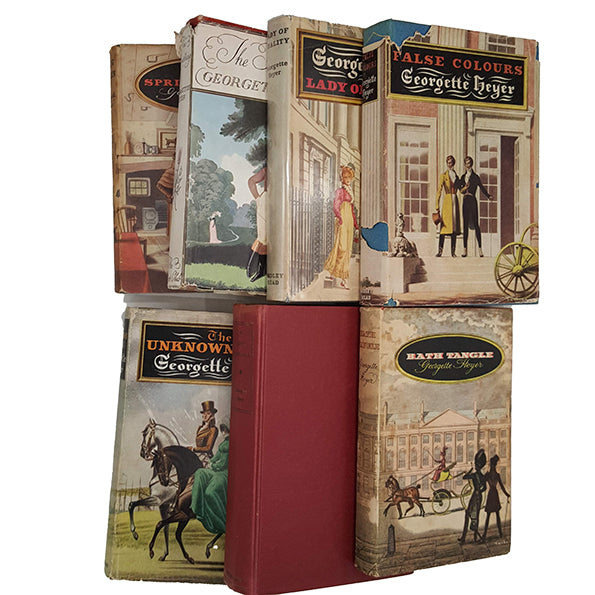 Georgette Heyer 7 Vintage Books, 1950s-70s