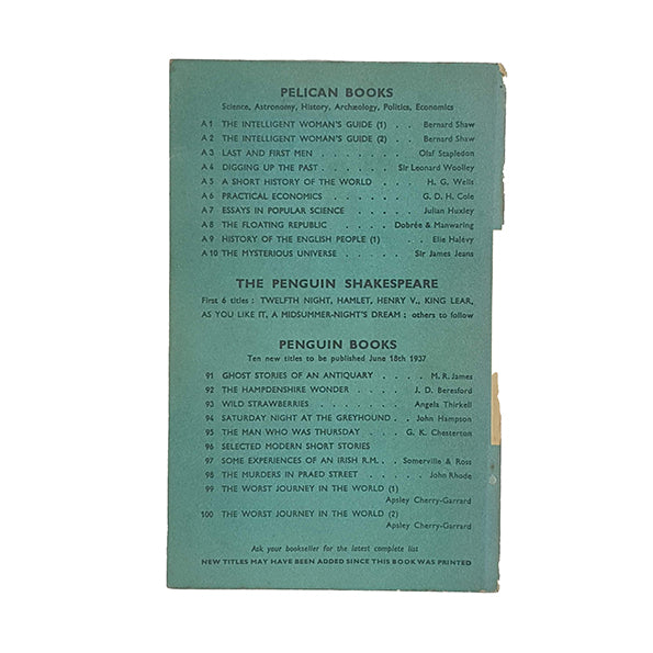 The Mysterious Universe by Sir James Jeans - Pelican 1937