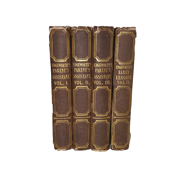 Edgeworth's Parent's Assistant Stories For Children Vols I-IV - Longman, 1848