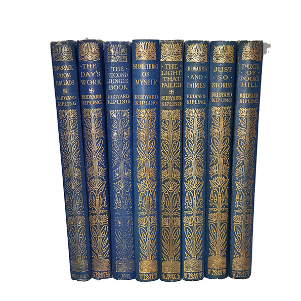 Rudyard Kipling Collected Works - Macmillan, c.1920 (8 Books)