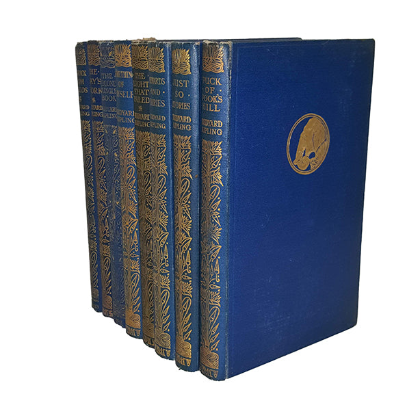 Rudyard Kipling Collected Works - Macmillan, c.1920 (8 Books)