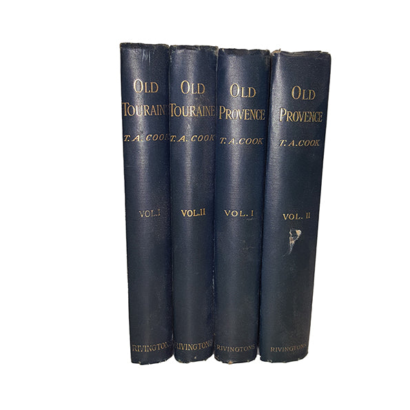 T. A. Cook's Old Provence and Old Touraine - Harrington's 1905 (4 Books)