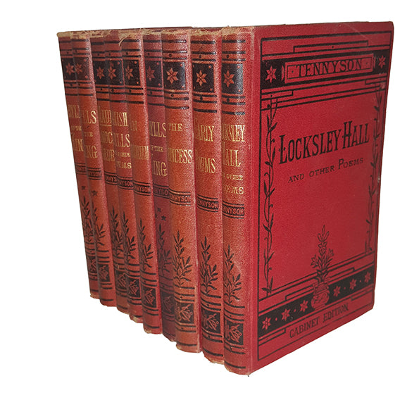 The Works of Alfred Lord Tennyson - Cabinet Editions, 1877 (9 Books)